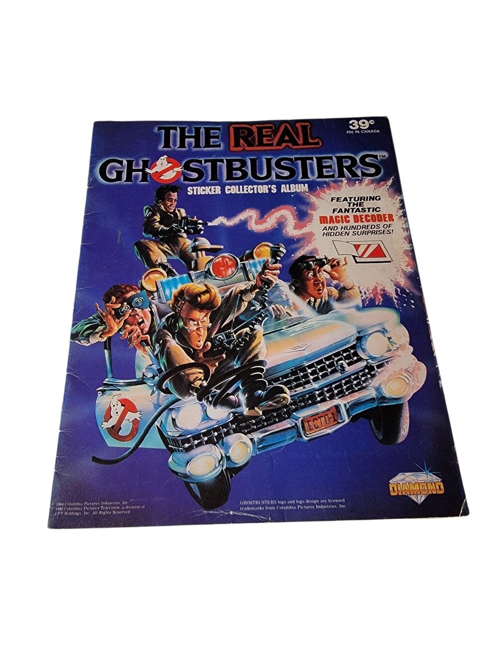 1986 The Real GhostBusters Sticker Collectors Album Diamond Rare Vintage